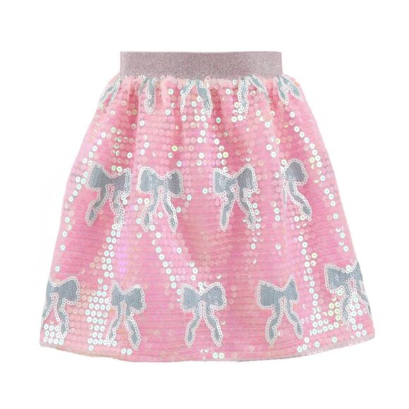 Lola + The Boys Other - Girls Sequin Bow Skirt